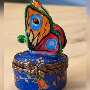 Rochard Limoges Small Butterfly Box